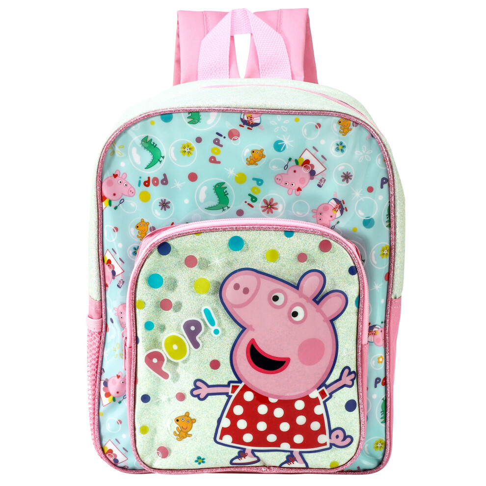 Peppa Pig POP! Deluxe Backpack Character Licensed Girls Pink School