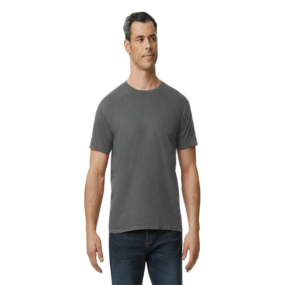 (3XL, Charcoal) Gildan Mens Plain Lightweight T-Shirt