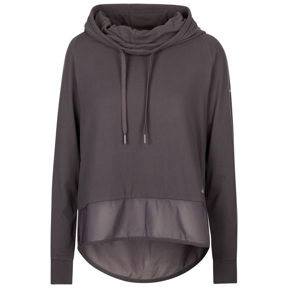 (18, Dark Grey) Trespass Womens Long Sleeve Hooded Top Immy