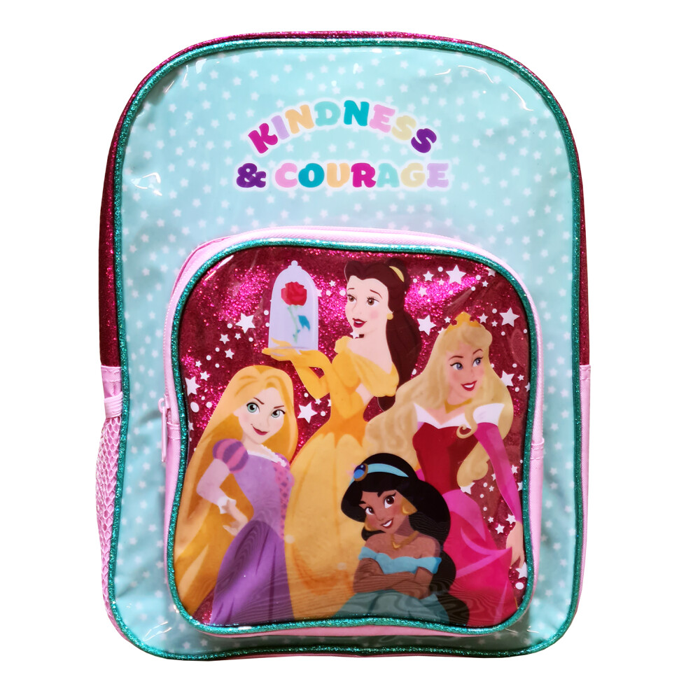 Disney Princess Deluxe Backpack Girls Pink Kindness Courage