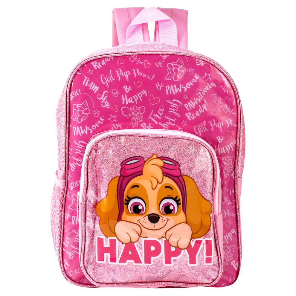 Paw Patrol Skye Happy Deluxe Backpack Girls Children School Pink