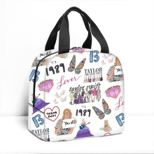 (Style H) Taylor Swift Insulated Large Capacity Lunch Bag Box School Picnic Travel Gifts