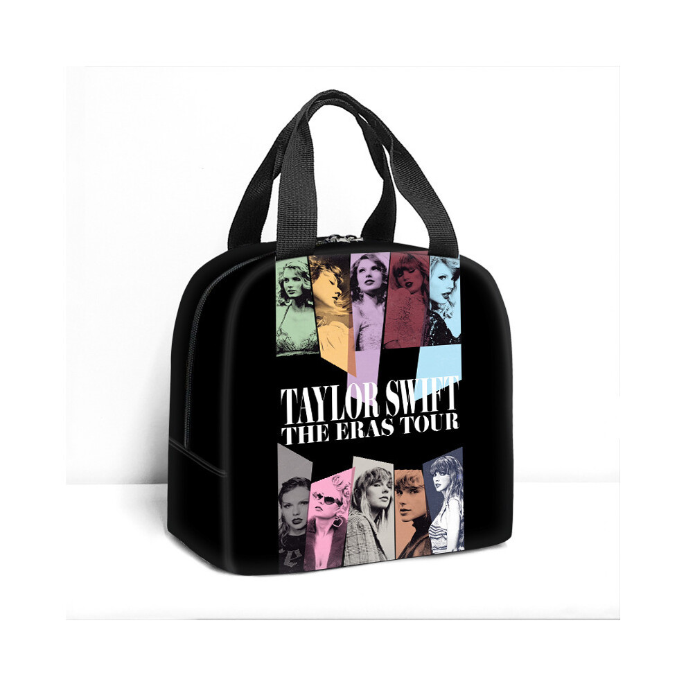 (Style F) Taylor Swift Insulated Large Capacity Lunch Bag Box School Picnic Travel Gifts