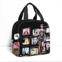 (Style E) Taylor Swift Insulated Large Capacity Lunch Bag Box School Picnic Travel Gifts