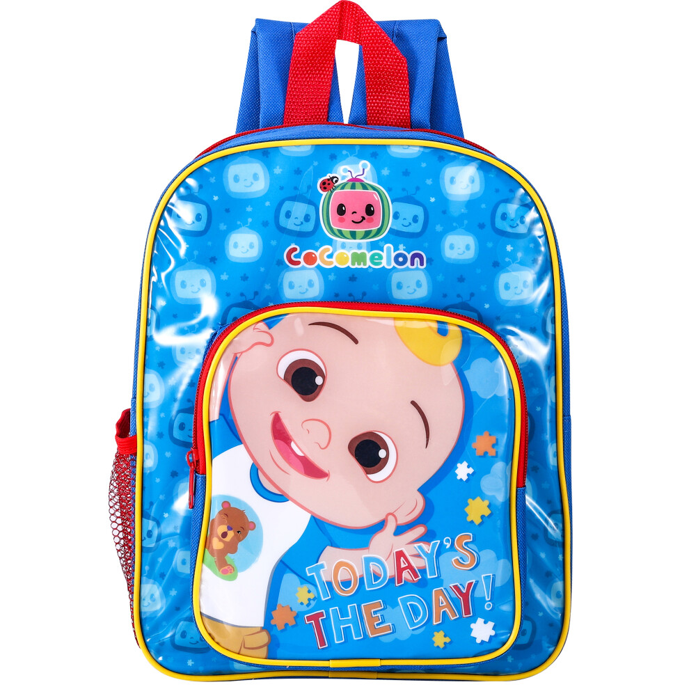 Cocomelon Deluxe Backpack Children Boys Baby Jj School Rucksack Kids Blue