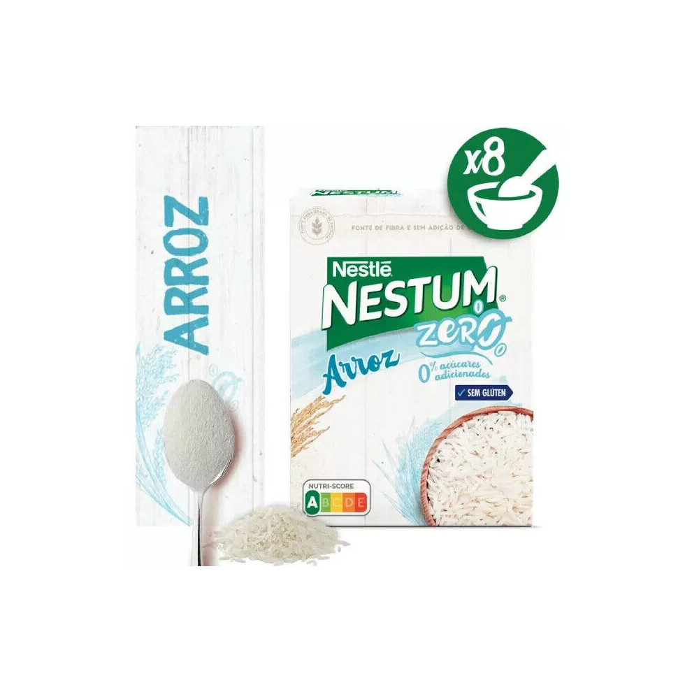 Nestle Nestum Rice Zero Nestlé Portuguese Cereal Breakfast 250G (8.82 Oz)