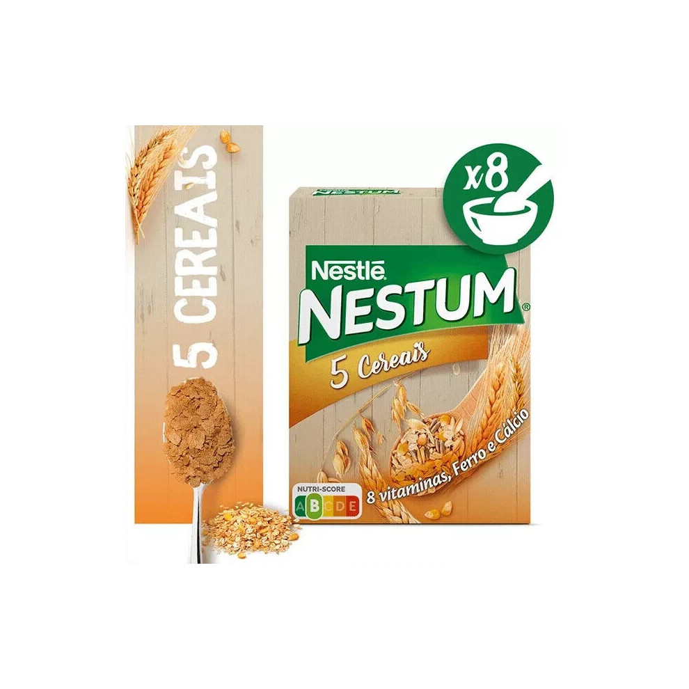 Nestle Nestum 5 Cereals Whole Grains Portuguese Breakfast 250G (8.82 Oz)