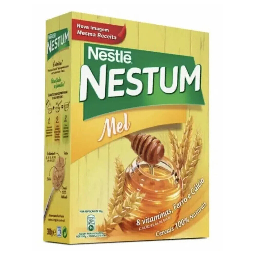Nestle Nestum Honey Flakes Classic Portuguese Cereal Tasty Breakfast 300G