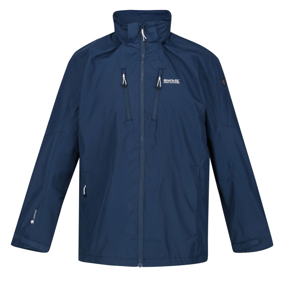 (S, Moonlight Denim) Regatta Mens Calderdale IV Waterproof Softshell Hooded Walking Jacket