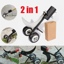 Double Function Roller Gap Weeder Scimitar Straight Hook Garden Weeding Tools