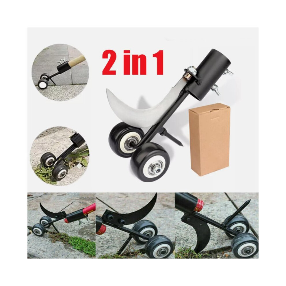 Double Function Roller Gap Weeder Scimitar Straight Hook Garden Weeding Tools