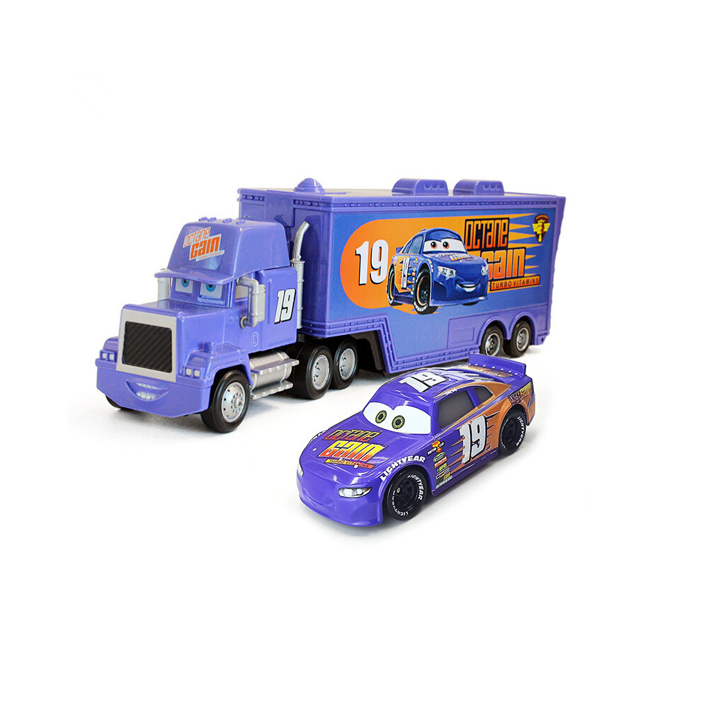 (NO.19) Pixar Cars McQueen King Racer Truck Car Kids Toy Set