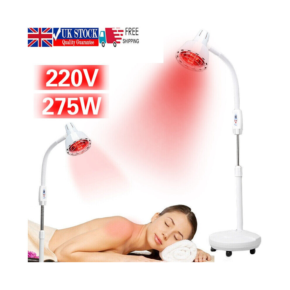 275W Floor Stand TDP Infrared Light Heat Therapy Lamp Muscle Pain Relief
