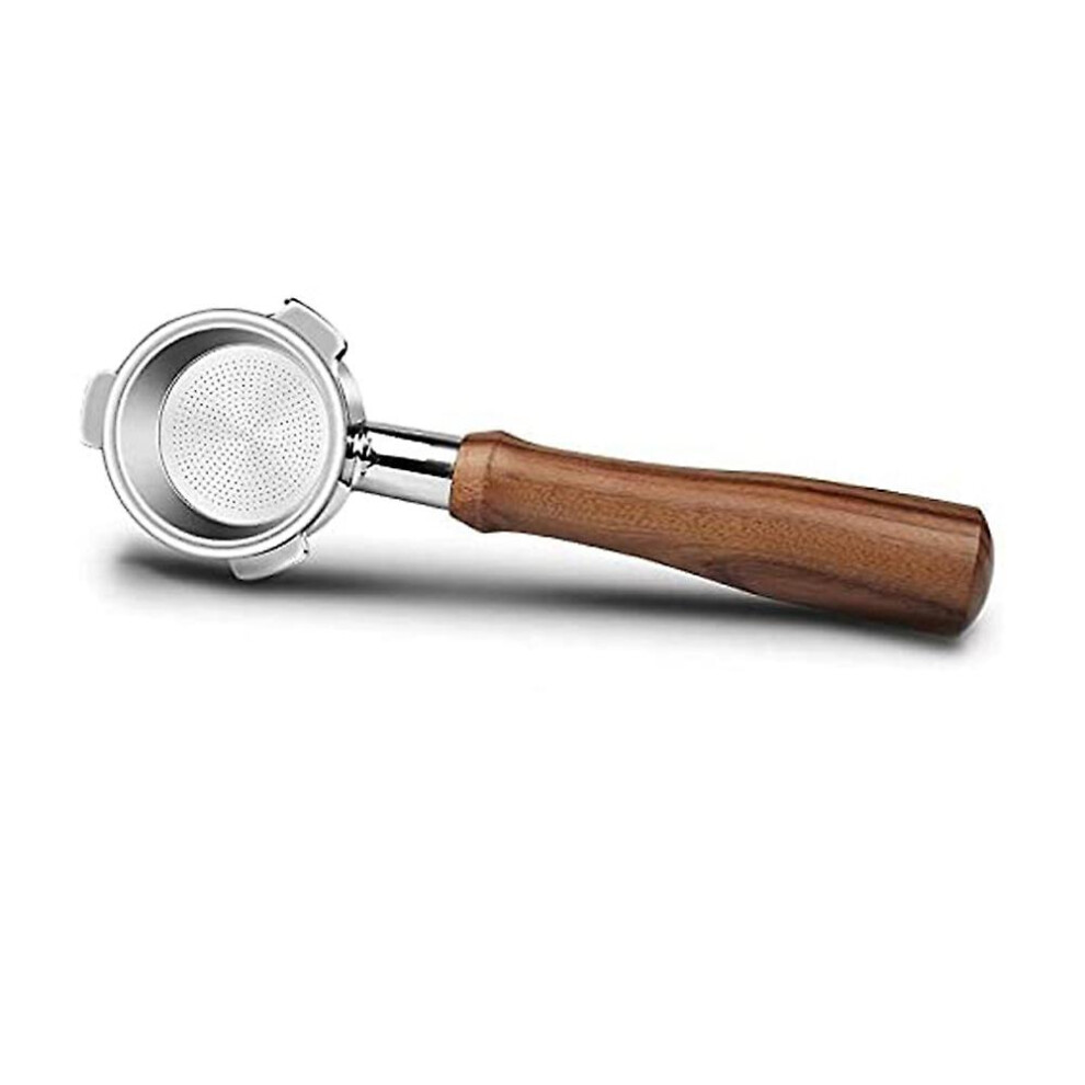 Bottomless Portafilter 51mm For Ec680/ec685 Coffee Machine Filter 51mm, Three Ear Wooden Handle