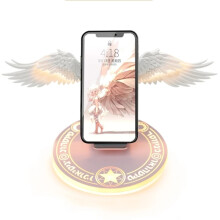 10W Angel Wings Fast Wireless Charger Universal Colorful Qi Charge Dock for iPhone14/13 Samsung Galaxy Charger Holder