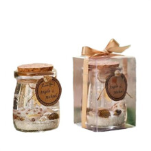 (C) Ocean Beach Scented Candles Single-Wick Aromatherapy Ocean Gel Candle With Shell For Home room table decor Relief Relaxation