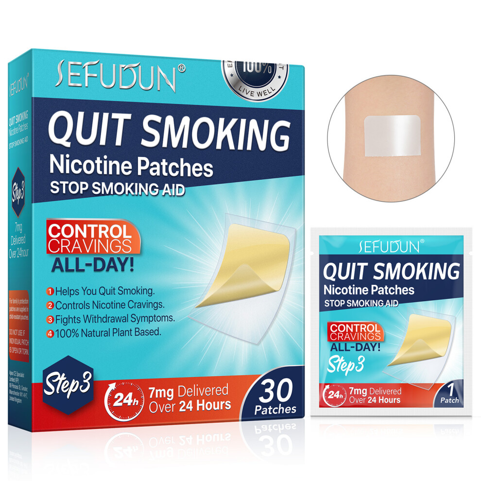 (Stage 3) Quit Therapyspatches Plasters Effective Stop Smoking Aid Support Craving Control