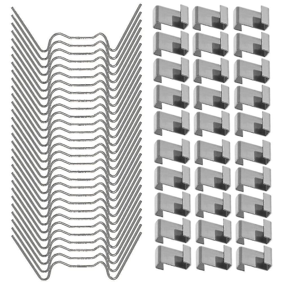 100pcs Greenhouse Clips For Glass,stainless Steel Greenhouse Window Clips Glass Pane Fixin