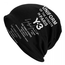 (3) Yohji Yamamoto Skullies Beanies Caps For Men Women Unisex Outdoor Winter Warm Knitted Hat Adult Bonnet Hats