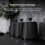 Tower Tower Sera Black Kettle 4 Slice Toaster Breadbin Canisters Set 3