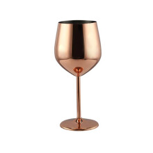 (Rose Gold) Stainless Steel Wine Glasses Fashionable Simple Vintage Home Wine Champagne