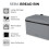Tower Tower Sera Grey Pyramid Kettle 4 Slice Toaster Breadbin & Canisters 8