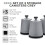 Tower Tower Sera Grey Pyramid Kettle 4 Slice Toaster Breadbin & Canisters 13