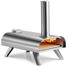 Pizza Oven Portable 12" Wood Pellet BBQ Stainless Steel Outdoor Grill