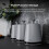 Tower Tower Sera Grey Pyramid Kettle 4 Slice Toaster & Canisters Kitchen Set 5