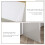 Homcom HOMCOM Computer Desk Rotating Dining Table W/ Storage Shelf White 7
