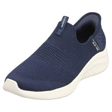 (6) Skechers Slip-ins Ultra Flex 3.0 Vegan Womens Slip On Trainers in Navy