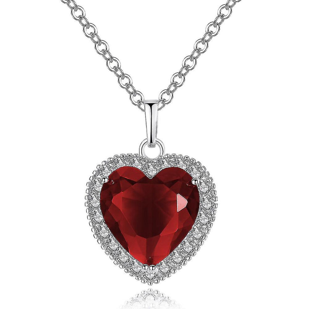Heart Necklace Crystal Heart Clavicle Chain Heart Pendant Fashion Ladies Clavicle Chain Not,Specified