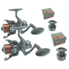 Pair of Hunter Pro SLR60 Bait Free Runner Reels