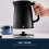Swan Swan Windsor Black Kettle 2 Slice Toaster & Microwave Matching Set 4