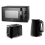 Swan Swan Windsor Black Kettle 2 Slice Toaster & Microwave Matching Set 1