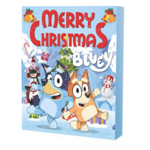 (Calendrier de l'Avent Bluey A) Calendrier de l'Avent Bluey de Noël – Contient 24 cadeaux – Compte à rebours jusqu'à Noël