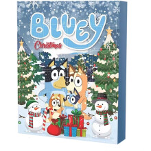 (Calendario de Adviento Bluey C) Calendario de Adviento Bluey de Navidad contiene 24 regalos. Calendario de cuenta atrás para la Navidad