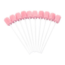 100pcs Disposable Oral Care Sponge Swab Tooth Cleaning Mouth Swabs With Stick Shytmv