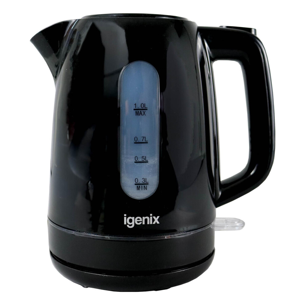 Igenix IGK01022B Cordless Electric Jug Kettle, 2200 Watt Rapid Boil, Black