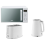 Swan Swan Windsor White Kettle 2 Slice Toaster & 800W Digital Microwave Set 1