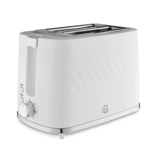 Swan Swan Windsor White Kettle 2 Slice Toaster & 800W Digital Microwave Set 2