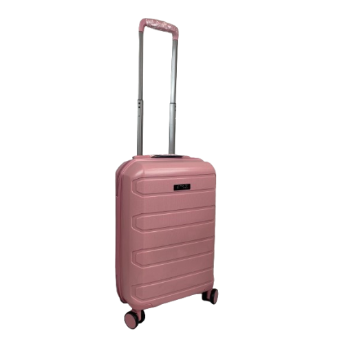 (Pink, Small 20") Hampton&Stewart PP 8 Wheel Hard Shell Suitcase