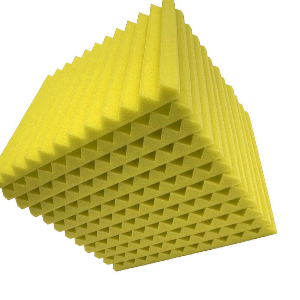 (Yellow, 24pcs) 12/24pcs Acoustic Panels Studio Acoustic Foam Sound Foam Sound Proofing