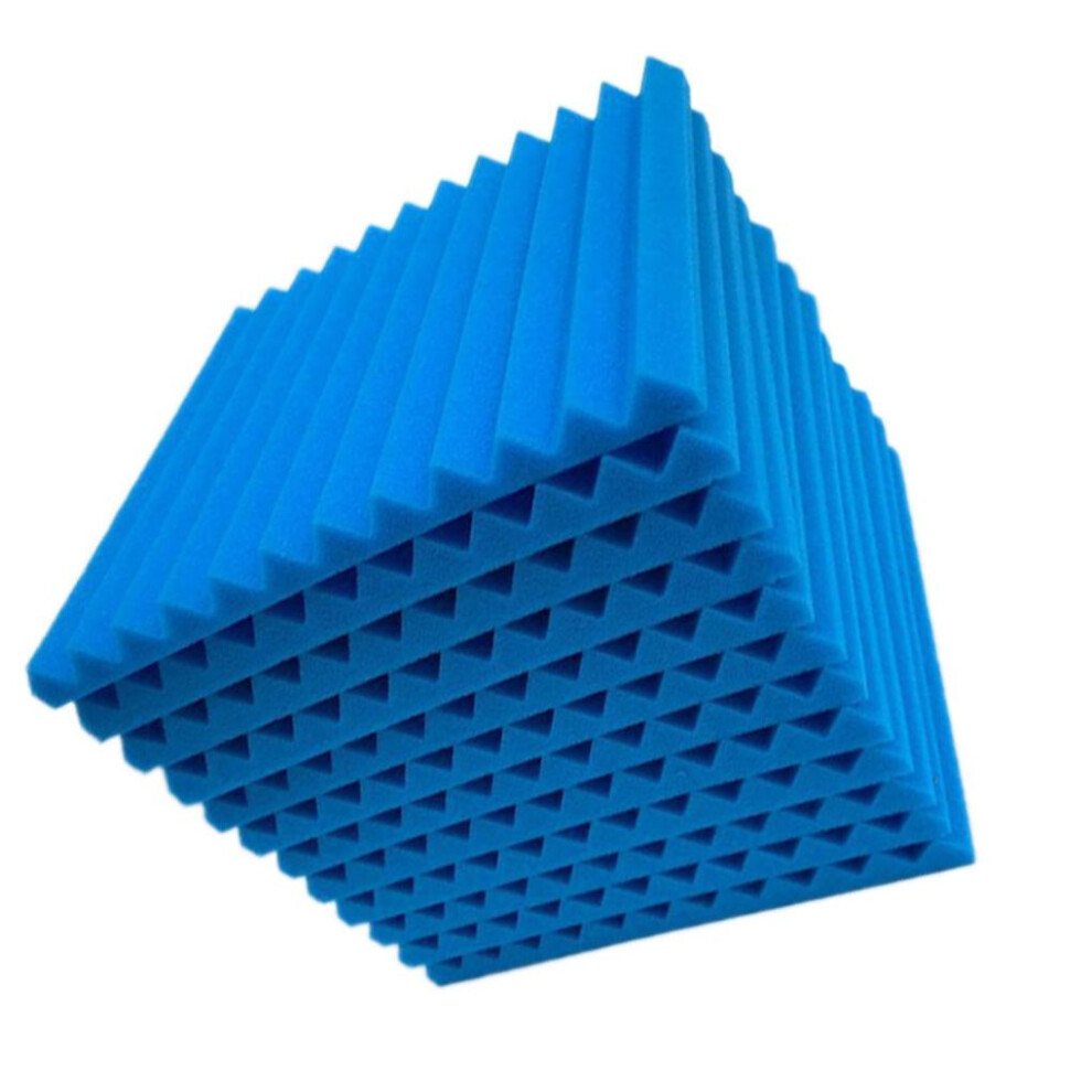(Blue, 24pcs) 12/24pcs Acoustic Panels Studio Acoustic Foam Sound Foam Sound Proofing