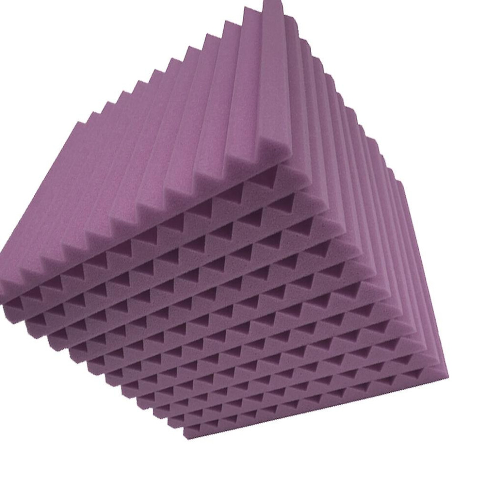 (Purple, 24pcs) 12/24pcs Acoustic Panels Studio Acoustic Foam Sound Foam Sound Proofing