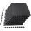 BalanceFrom Interlocking Puzzle Exercise Mat EVA Foam 1/2 thick 48 sq ft - Black 1