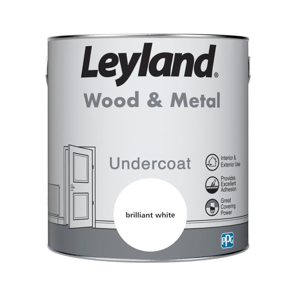 Leyland - Wood & Metal Undercoat 2.5L - Brilliant White