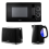 Tower Tower Sonar Black Kettle, 2 Slice Toaster & 800W 20L Microwave Set 1