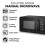 Tower Tower Sonar Black Kettle, 2 Slice Toaster & 800W 20L Microwave Set 9
