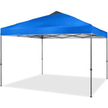 Crown Shades 10 x 10 Foot Instant Pop-Up Camping Tent Shelter Canopy - Blue